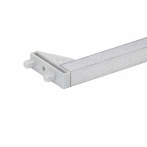 SIDELISTA 15X18X767MM ALUM TAPPIKIINNITYS 2xØ8MM+ TASOK.