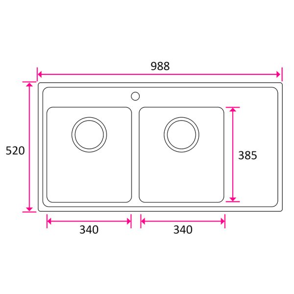 STALA ONE-TDR34-34 2 allasta laskutaso oikea 988x520x190mm *T - Image 2