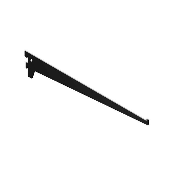 ES32 teräshyllynkannatin 350mm mattamusta