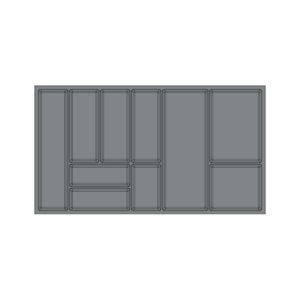 RUOKAILUVÄLINELAATIKKO M90 NP TUMMAN HARMAA DIRKS BASIC