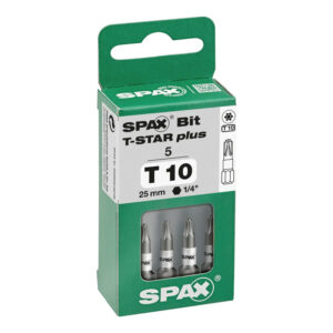 RUUVAUSKÄRKI T-10 (5 KPL) SPAX 3 MM TORX-RUUVEILLE