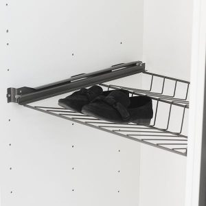 KENKÄHYLLY M60X500 ROLLER ANTRASIITTI SIS.KISKOT